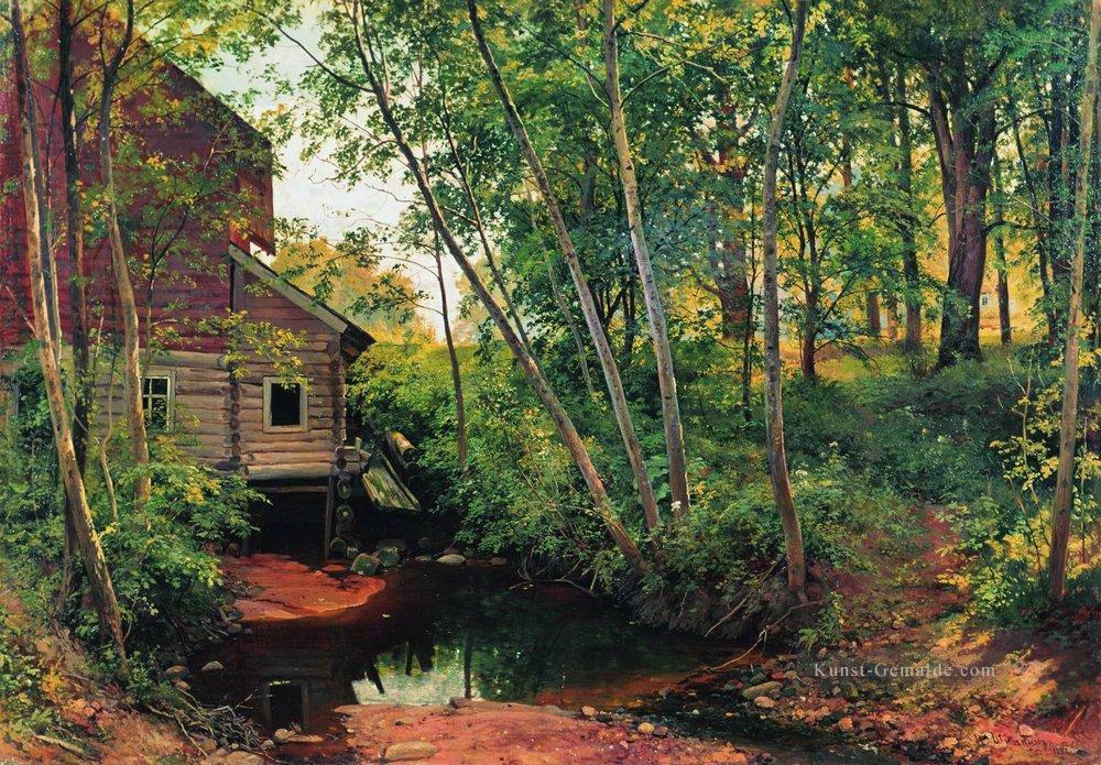 Mühle im Wald preobrazhenskoe 1897 klassische Landschaft Ivan Ivanovich Ölgemälde